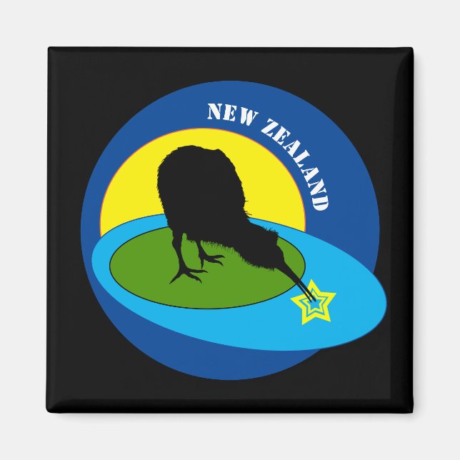Kiwi - New Zealand Bird & Bro Travel (magnets) Magnet (Front)