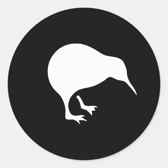 Kiwi New Zealand emblem Classic Round Sticker (Front)