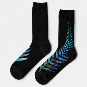 KIWI NEW ZEALAND FERN PAUA SOCKS