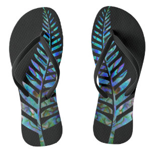 KIWI NEW ZEALAND FERN PAUA THONGS