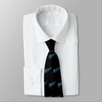 KIWI NEW ZEALAND FERN PAUA TIE