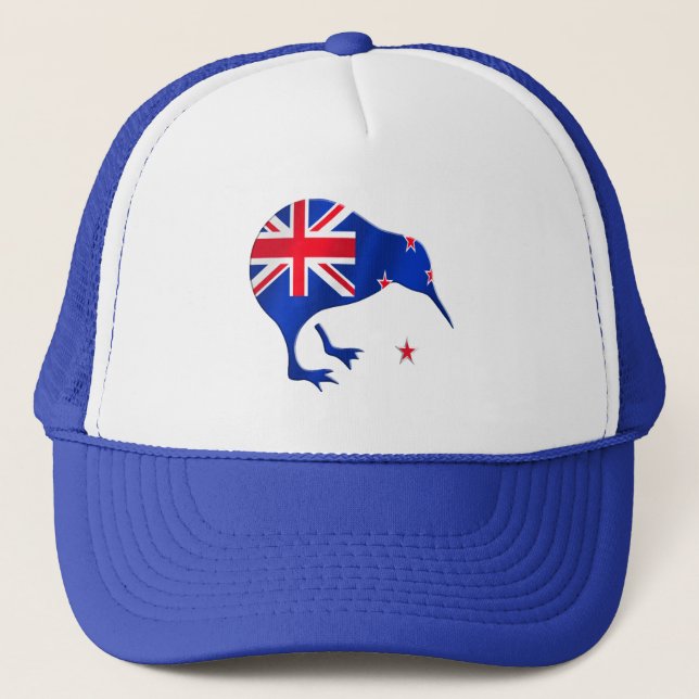 kiwi New Zealand flag soccer football gifts Trucker Hat (Front)