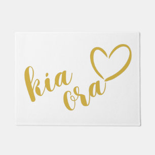 KIWI NEW ZEALAND KIA ORA NZ MAORI WELCOME WORDS DOORMAT