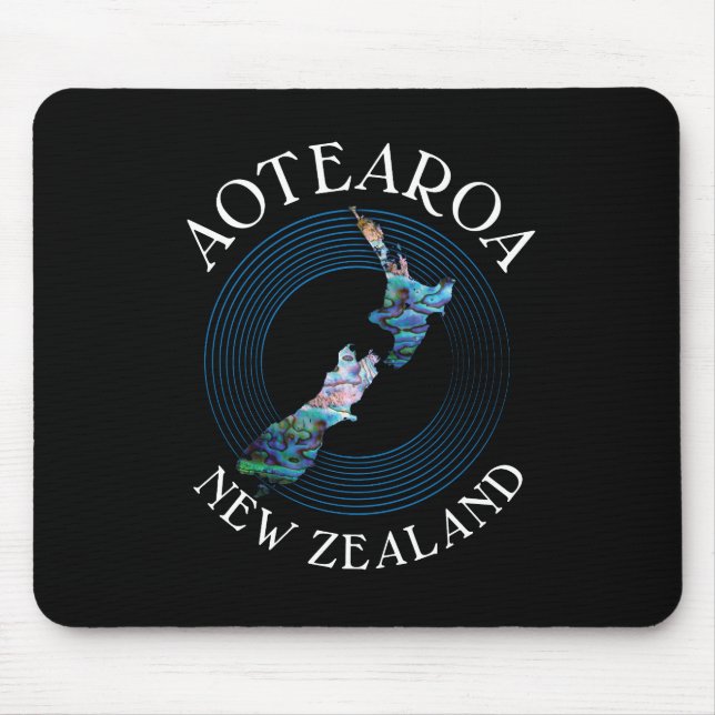 KIWI NEW ZEALAND PAUA LAPTOP SLEEVE MOUSE PAD (Front)