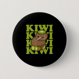 Kiwi New Zealand Quote For A Kiwi Bird Lover 6 Cm Round Badge