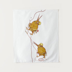 Kiwi NZ BIRDS ROCK CLIMBING Tapestry