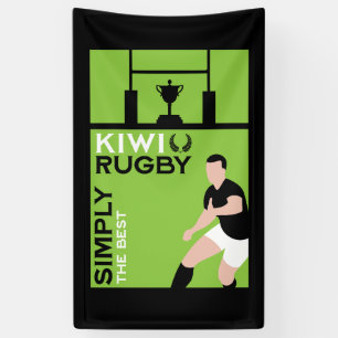 Kiwi NZ Rugby Players Art Banner