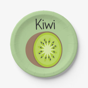 Kiwi Paper Plate