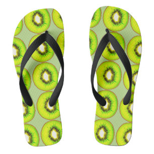Kiwi pattern thongs