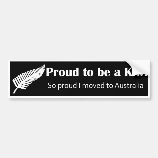 Kiwi Pride Bumper Sticker (Front)