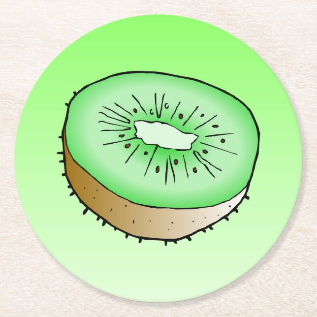 Kiwi Pulp board coaster (Front)