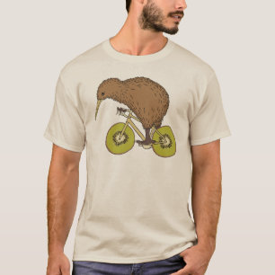 Kiwi Riding Bike With Kiwi Wheels T-Shirt