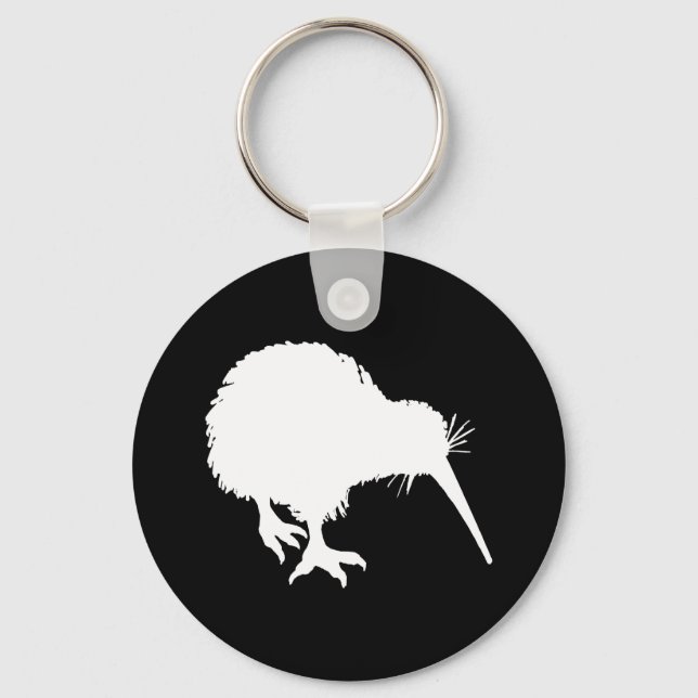 Kiwi Silhouette Key Ring (Front)
