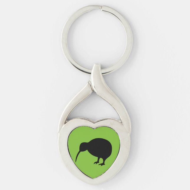 KIWI silhouette Key Ring (Front)