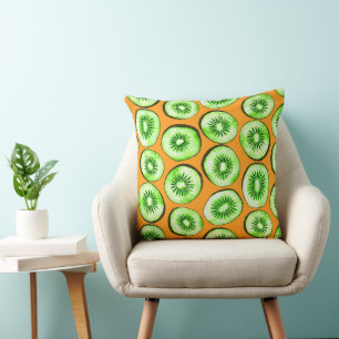 Kiwi slices cushion