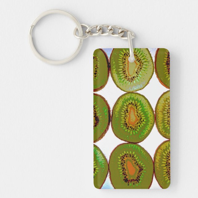 Kiwi slices key ring (Front)