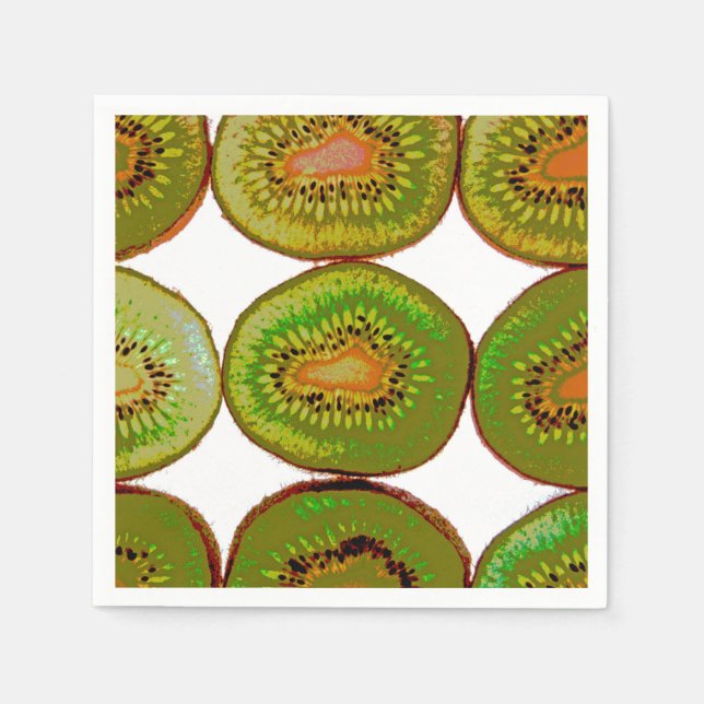 Kiwi slices napkin (Front)