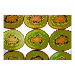 Kiwi slices photo print
