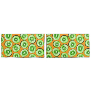 Kiwi slices pillowcase