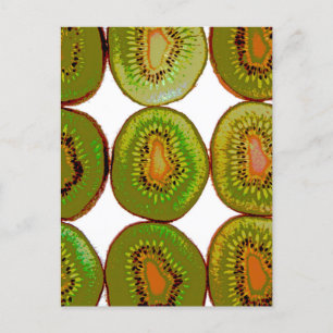 Kiwi slices postcard