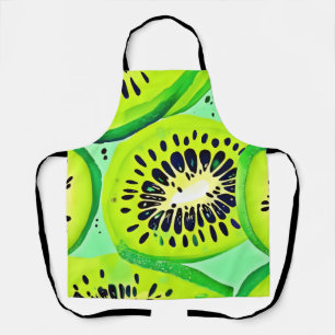 Kiwi Slices: Vibrant and Fresh Apron