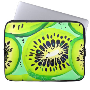 Kiwi Slices: Vibrant and Fresh Laptop Sleeve