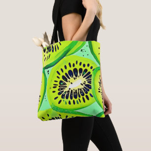 Kiwi Slices: Vibrant and Fresh Tote Bag