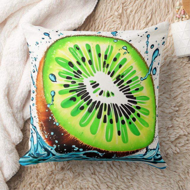 Kiwi Splash of Freshness Cushion (Blanket)