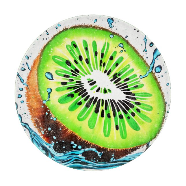 Kiwi Splash of Freshness Cutting Board (Front)