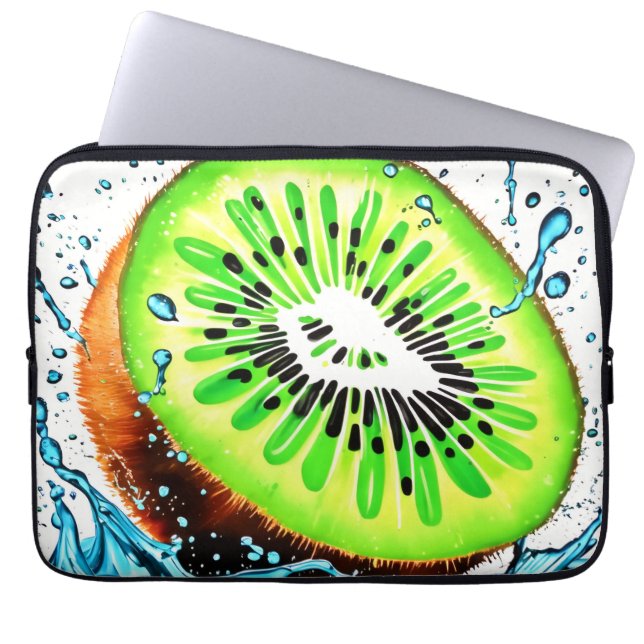 Kiwi Splash of Freshness Laptop Sleeve (Front)