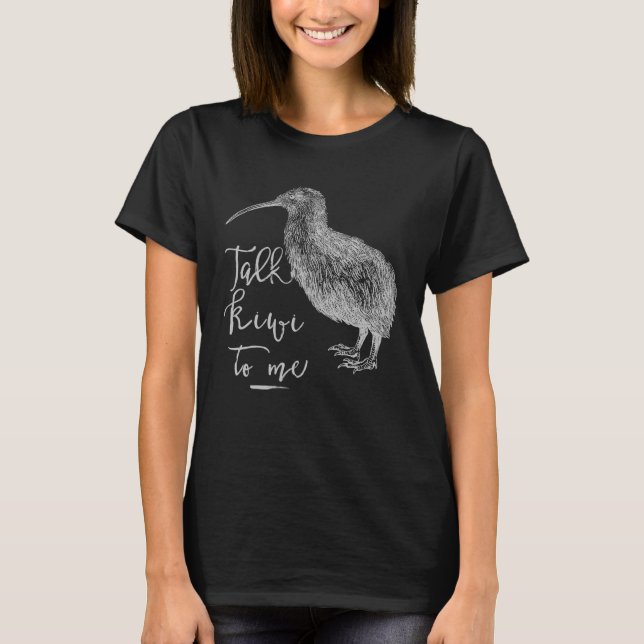 Kiwi Talk Kiwi to me Love New Zealand Pun Souvenir T-Shirt (Front)