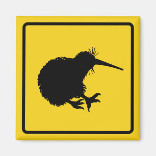 Kiwi Warning Magnet