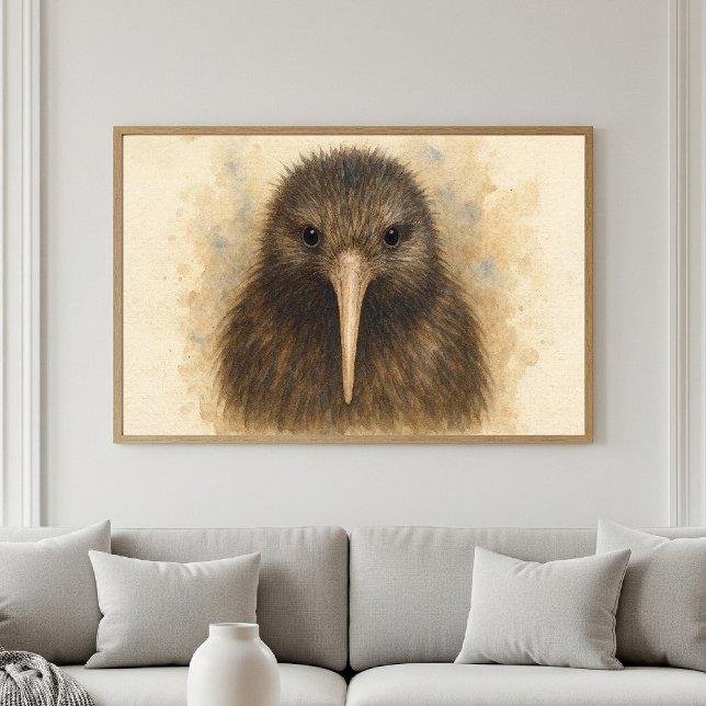 Kiwi Watercolor Portrait Poster (Creator Uploaded)