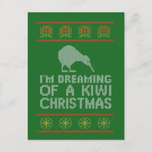 Kiwi Xmas Holiday Postcard