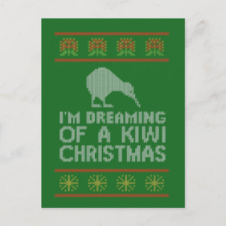 Kiwi Xmas Holiday Postcard