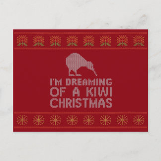 Kiwi Xmas Holiday Postcard