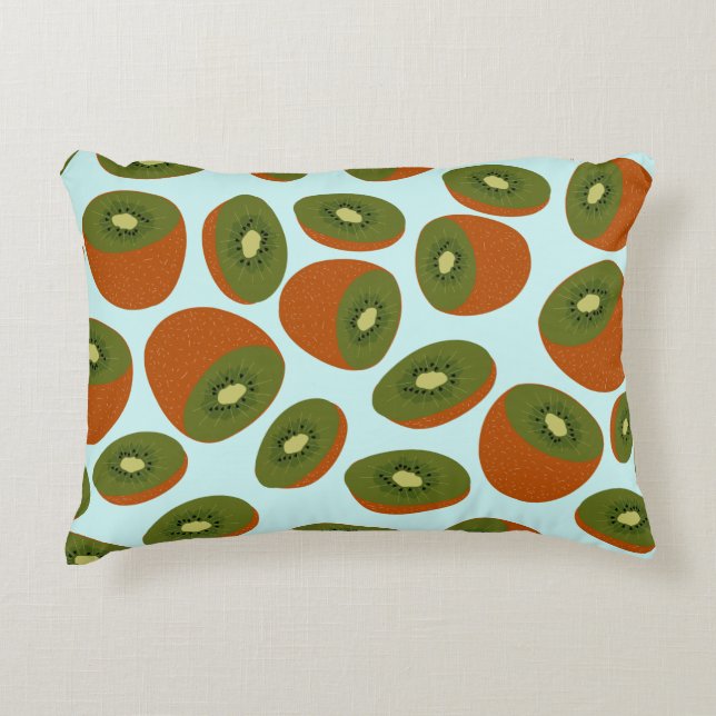 Kiwifruit Pattern Decorative Cushion (Front)