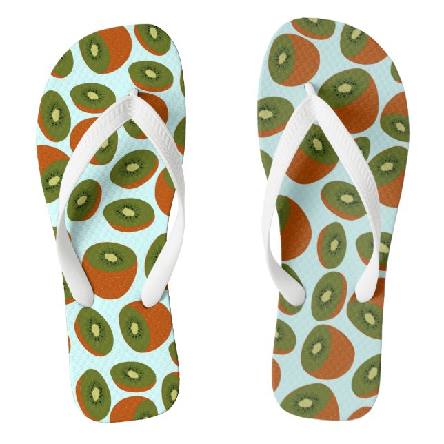 Kiwifruit Pattern Thongs (Footbed)