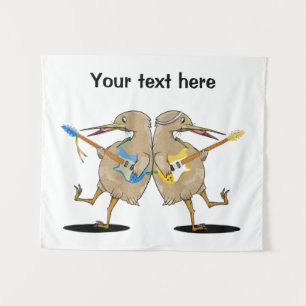 Kiwis Guitar Battle Tapestry