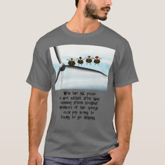 Kiwix27s skipping in rotating wind turbines T-Shirt
