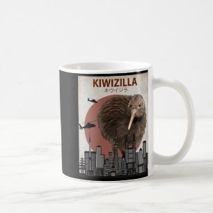 Kiwizilla Funny Kiwi New Zealand Bird Lovers Gift Coffee Mug