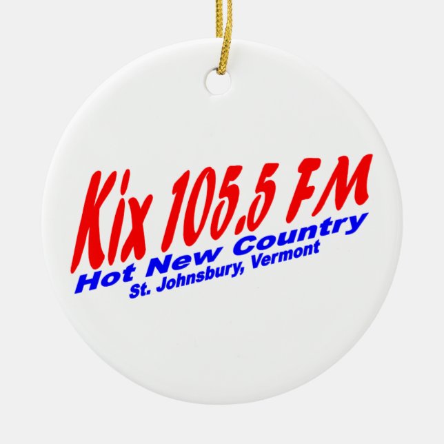 Kix 105.5 FM Ornament (Front)