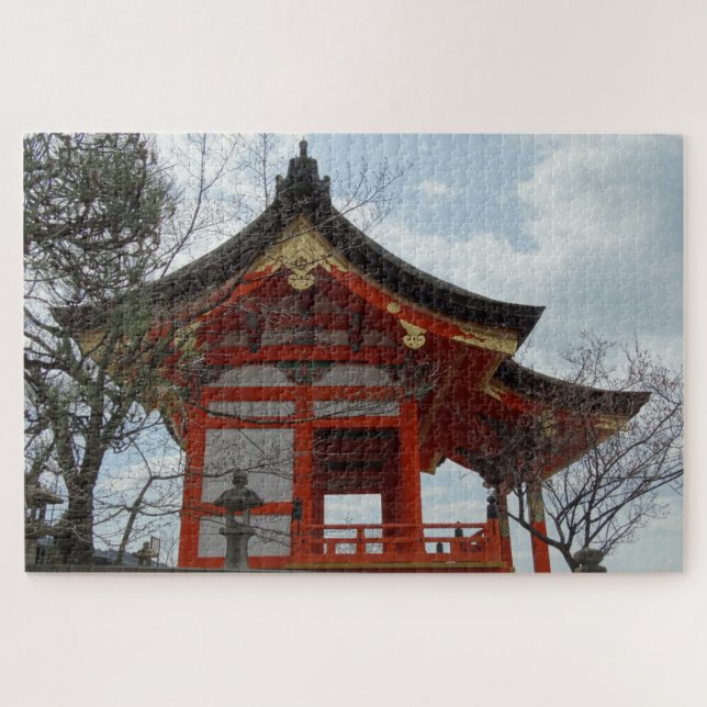 Kiyomizu-dera Kyoto, Japan Budhist Temple on a Jigsaw Puzzle (Horizontal)
