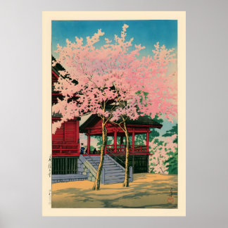 Kiyomizu Hall Ueno by Kawase Hasui Poster