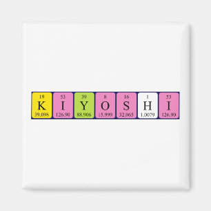 Kiyoshi periodic table name magnet