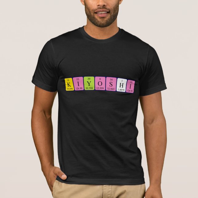 Kiyoshi periodic table name shirt (Front)