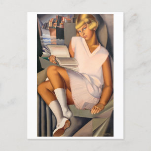 Kizette en Rose   Tamara de Lempicka   Postcard