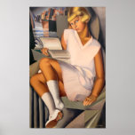 Kizette en Rose | Tamara de Lempicka | Poster<br><div class="desc">Kizette en Rose is a 1926 painting by Tamara de Lempicka.</div>