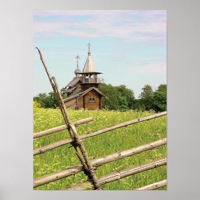 Kizhi Island Church Poster (Front)