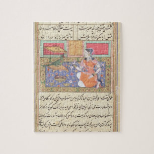 Kjujista, the Merchant's Wife, talking to a Parrot Jigsaw Puzzle